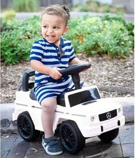 Best Ride On Cars Children's Mercedes G-Wagon G 350 D Push Car White Open Box
