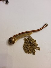 Vintage Boatswain Call Navy Whistle Brass And Copper