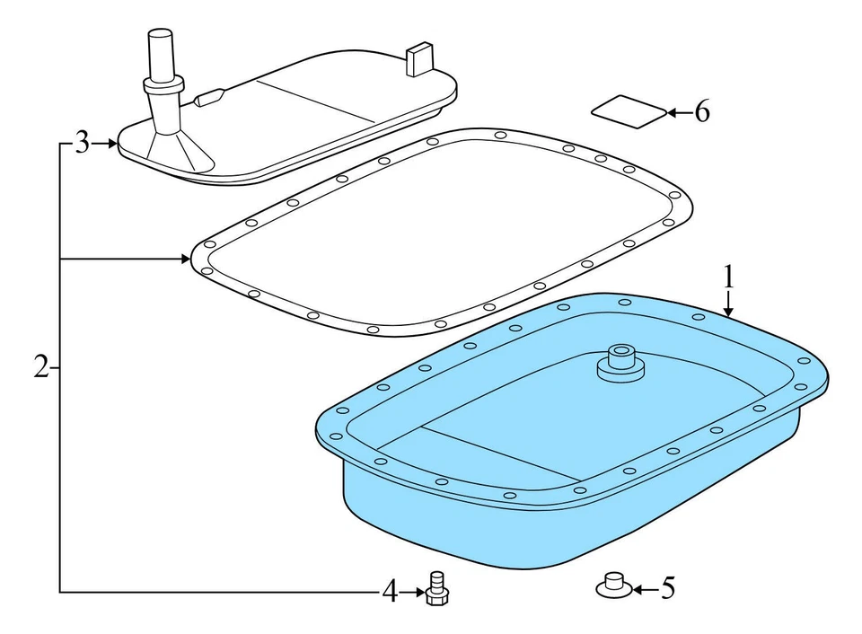 2001-2003 BMW 330CI - масляный поддон коробки передач 7507556 - Изображение 4 из 4