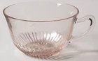 Anchor Hocking PINK Depression Lace Edge Collection Tea Cup Victorian Decor