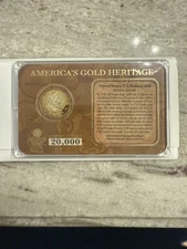 America's Gold Heritage 1848 2 1/2 Gold Fantasy Layered Coin American Mint