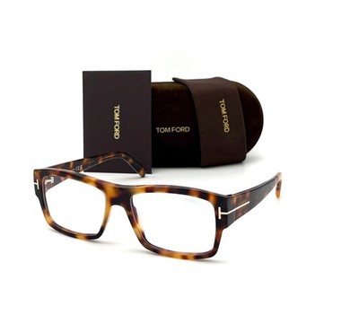 Tom Ford FT5941-B Blonde Havana / Clear Blue Block  56mm Eyeglasses TF5941