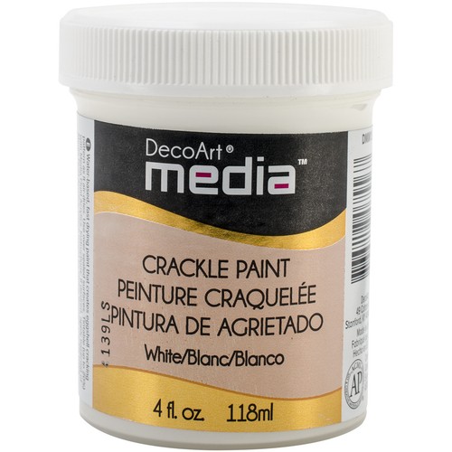 DecoArt Media Crackle Paint 4oz - White DMM15