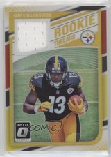 2018 Donruss Optic Rookie Threads Red & Yellow Prizm James Washington #RT-JW 2u3