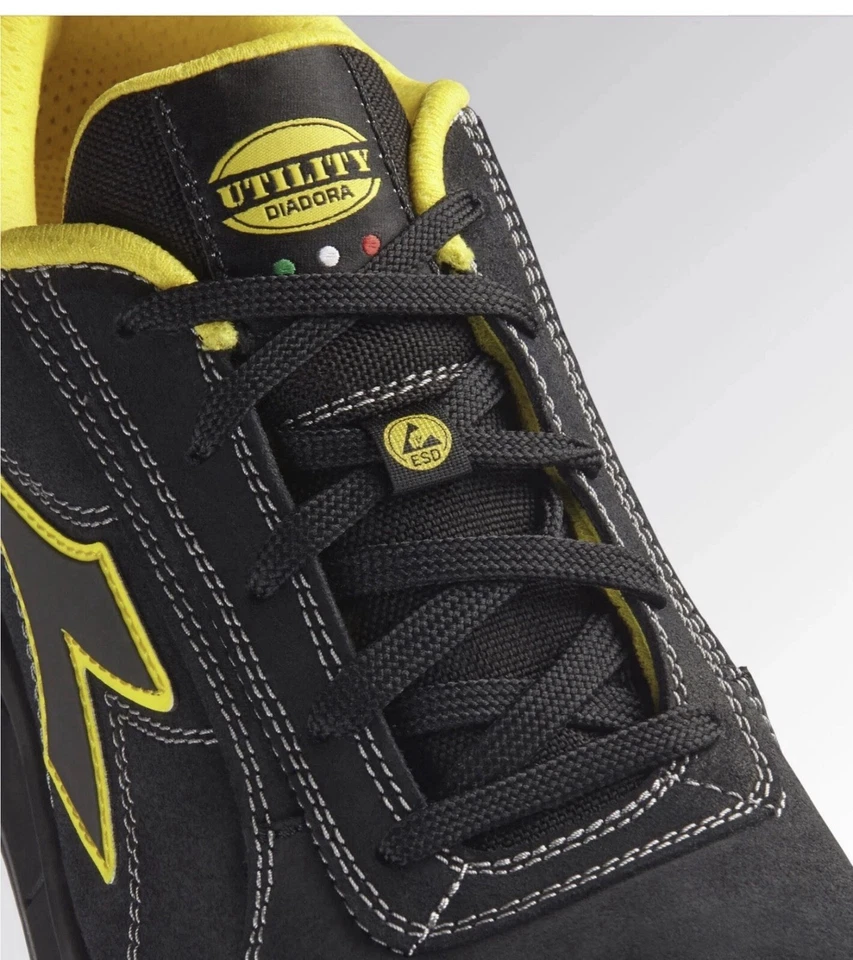 Scarpe Antinfortunistiche Diadora RUN NET AIRBOX MASTER LOW S3 SRC ESD NERO N43 - Imagen 2 de 4