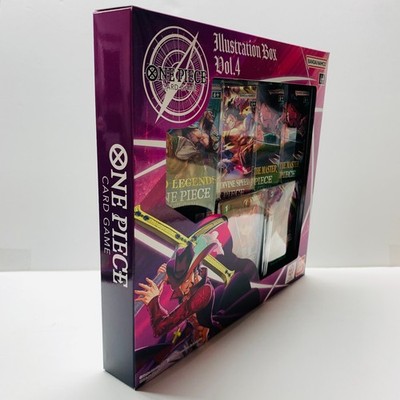 bandai one trading card games piece illustration box volume 4 Amazon.com: BB-Toy-Trades One Piece Card Game Illustration Box Vol.4 in  English Top Loader : Toys & Games main image 0