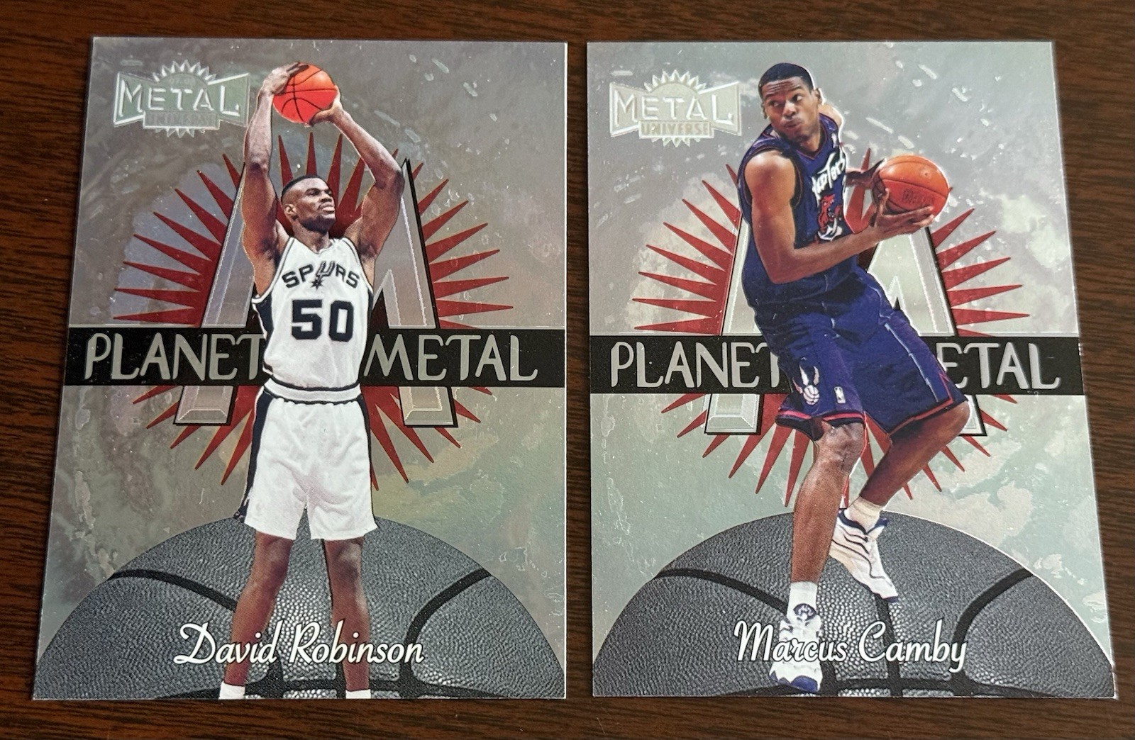 David Robinson 1997-98 Skybox Metal Universe Planet Basketball Card 13 Camby 6