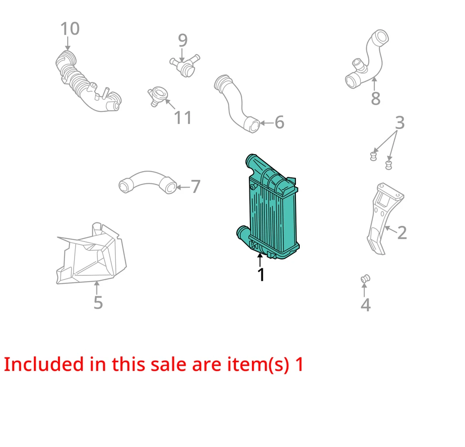 2003 2004 2005 2006 Audi A4 Intercooler 76k OEM - Изображение 4 из 4