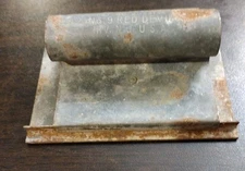 Red Devil Metal Hand Sander No. 9 Sanding Block Sand Paper Holder Vtg N.J. USA