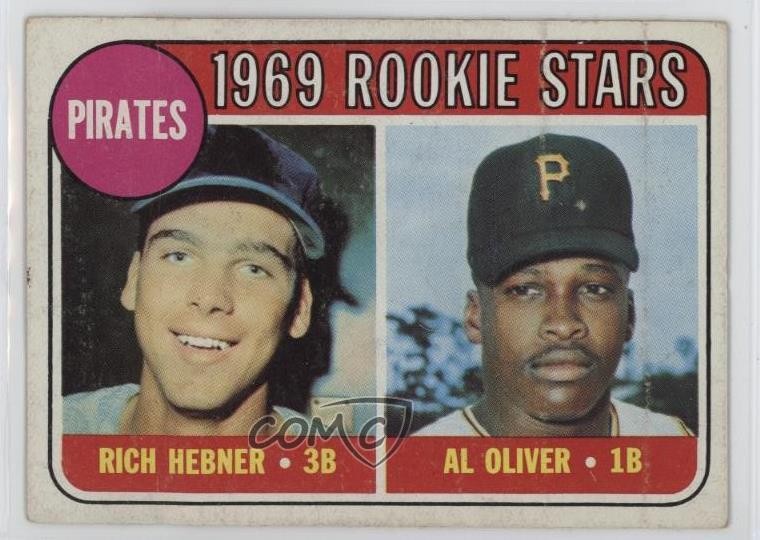 1969 Topps 1969 Rookie Stars Richie Hebner Al Oliver #82 Rookie RC 0hr