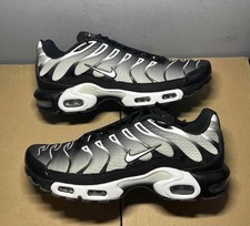 Nike Air Max Plus Black/Metallic Silver/White for Sale