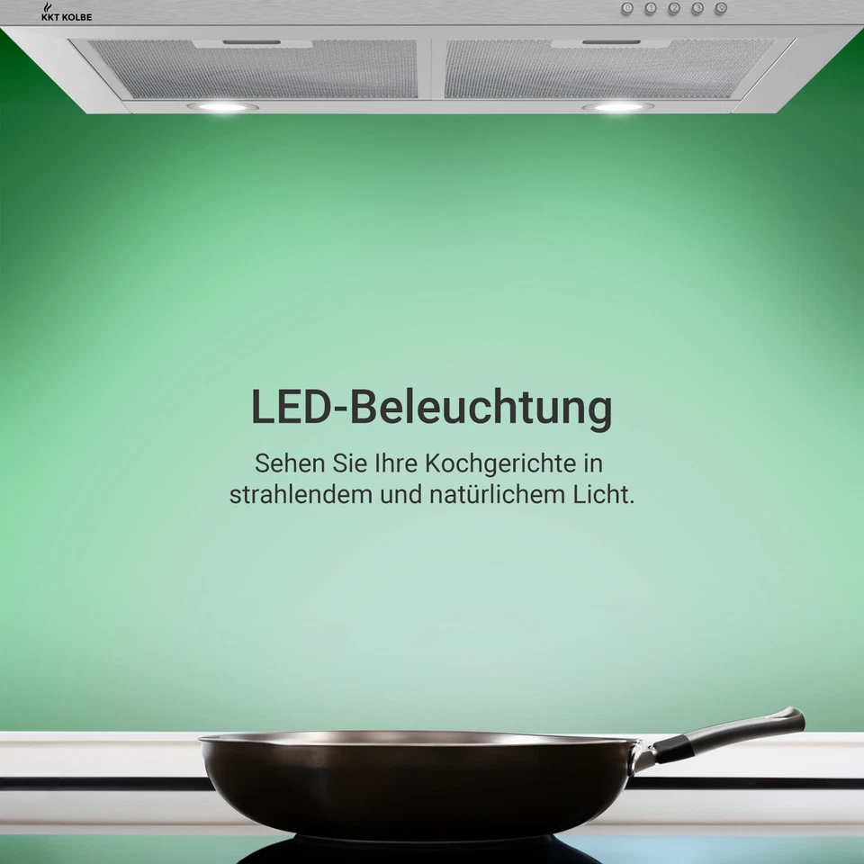 Cappa aspirante 60cm  Inclinata acciaio inossidabile Funzionamento a pulsante - Immagine 2 di 4