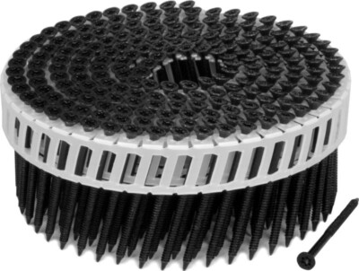 Scrail Nagelschrauben Coil 15°, 2,8 x 50 mm FasCoat schwarz, 1 Rolle