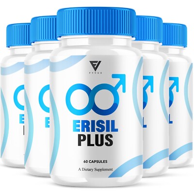 (5 Pack) Erisil Plus Capsules Erisyl Plus Maximum Strength Pills (300 Capsules)