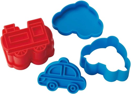 TORUNE Vehicle  Car train Bread cookie Cutter rice mold Push DIY Made in JAPAN - Picture 6 of 9