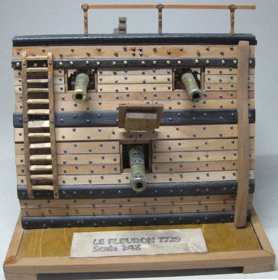 sezione armata nave vascello LE FLEURON 1729 scala 1:48 - Immagine 2 di 4