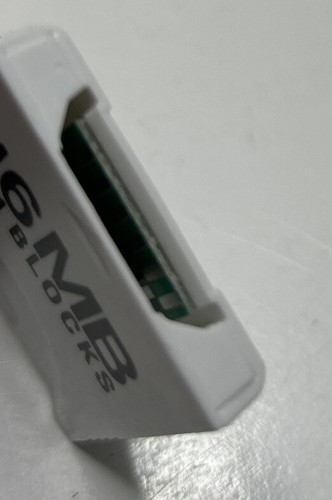 2  16MB GameCube  Memory Card  251 Blocks White Black Tested - Bild 5 von 6