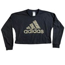 Women's Adidas Leopard Graphic Sweatshirt XS MSRP 55