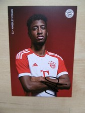 Kingsley Coman "Bayern Munich" autograph signed 10x15 cm postcard 2023/24