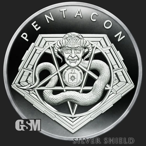 2022 1OZ Pentacon Proof - Silver Shield "777 Minted" .999 Pure - Collector Round