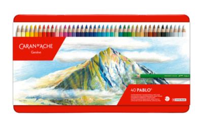 Caran D'ache Pablo Buntstift 40 Farben Dose