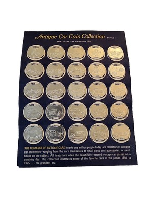 Antique Car Coin Collection Minted By Franklin Mint Series 1 | eBay