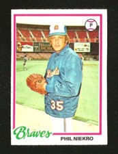 1978 OPC O-Pee-Chee BASEBALL #155 PHIL NIEKRO EXMINT HOF ATLANTA BRAVES