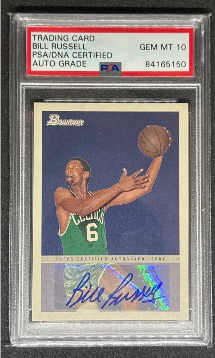その他 topps bowman Bill Russell auto card Topps Bill Russell 篮球亲笔签名体育交易卡和配件| eBay