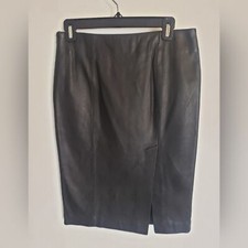 New Bebe Genuine Leather Skirt S