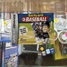 Backyard Baseball Nintendo Game Boy Advance Manual Only ~ Instruction Booklet