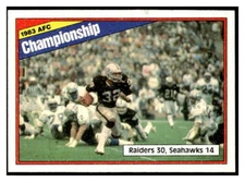1984 Topps 7 1983 AFC Championship