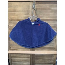 Pottery Barn Kids Hooded Towel Blue Sailboat Beach Pool Baby Size 12-18 Months