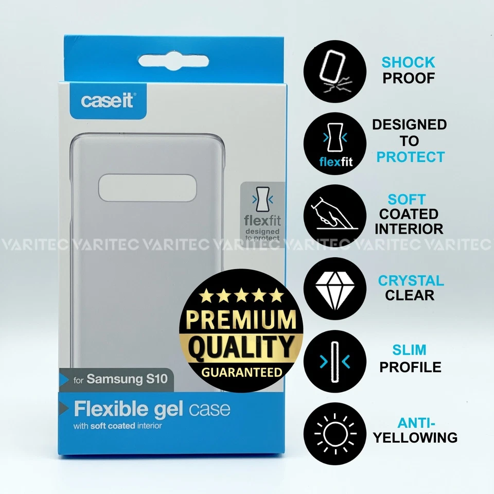 Zagg S10 Film Screen Protector Saver + Clear Case Cover for Samsung Galaxy S10 - Image 3 of 4