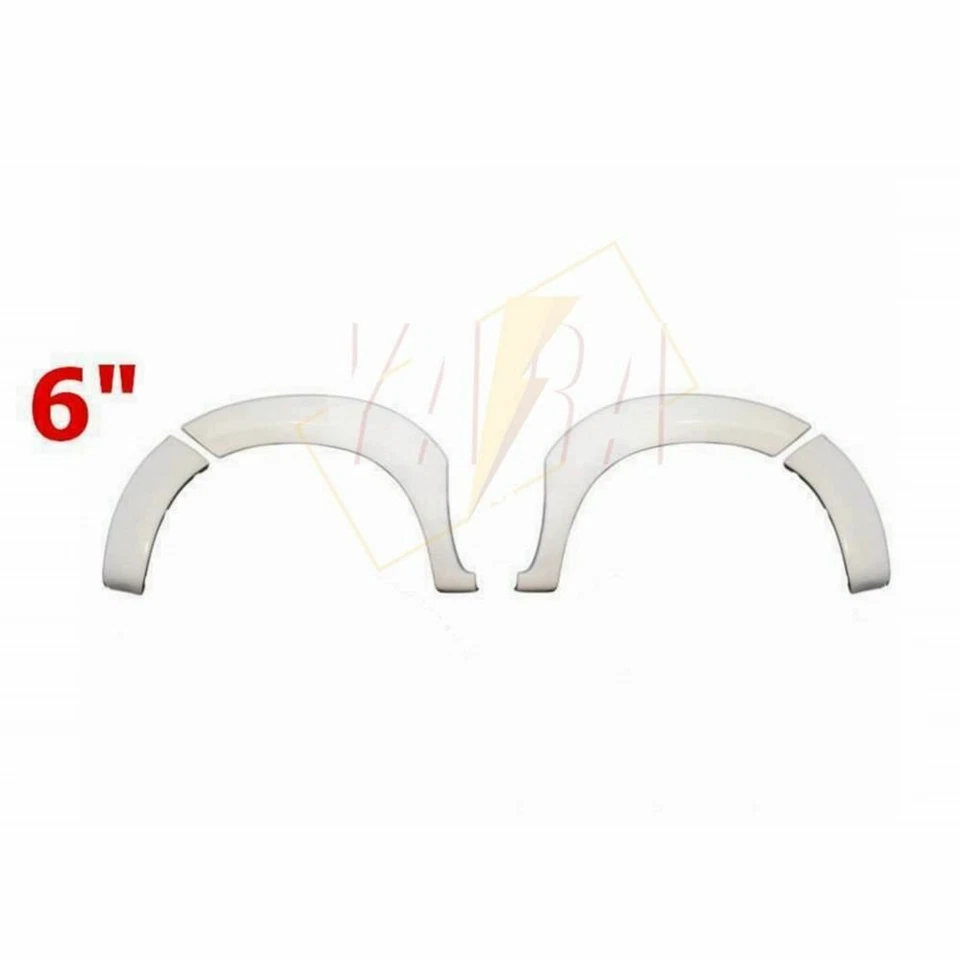 White Fender Flares Suits for Hilux SR5 SR 2011-2015 6 Inch front guard 4pcs — 第 2/4 张图片