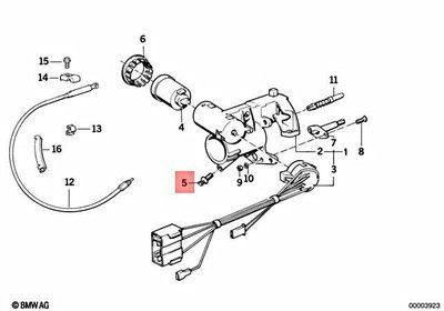 Genuine BMW E24 E28 E30 E32 E34 Steering Column Lock Bolt OEM 