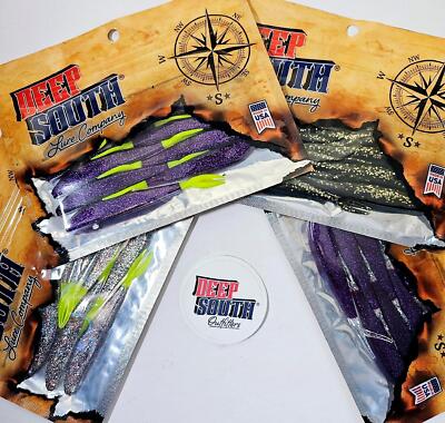 (Lot of 4) Deep South Slim Minnow 4'' 4 Colors 10pc Per Pack 40 Pieces Walleye!!