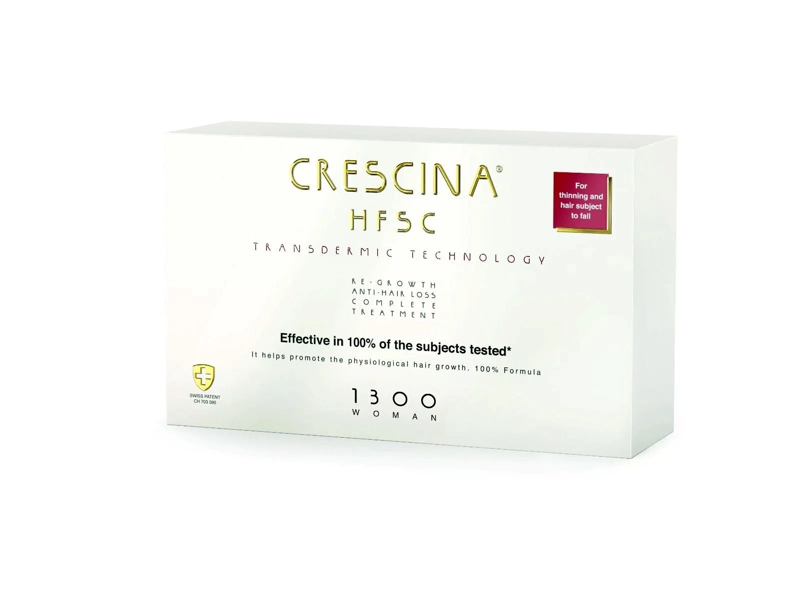 Crescina Transdermic 1300 Woman Regrowth And Anti Hairloss 10+10 Vials