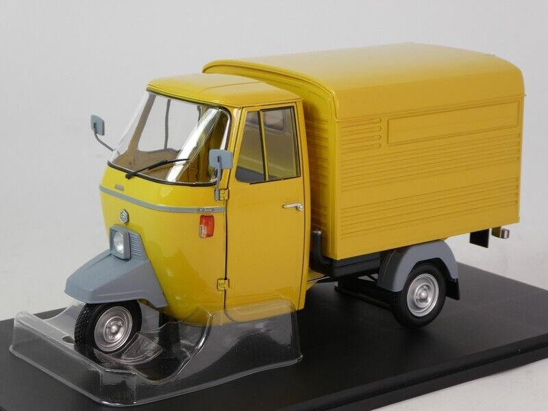 Legendary Piaggio Ape P501 Closed Van Yellow Texas 1979 1/18 Legendary Piaggio Ape P501 Closed Van Yellow Texas 1979 1/18