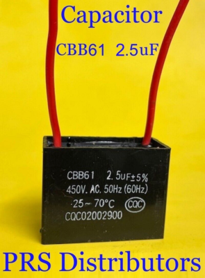 Soffitto Ventilatore Condensatore CBB61 5uF 250V AC 2 Fili - Foto 3