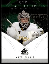 2009-10 SP Game Used Matt Climie Rookie /699 Dallas Stars #138