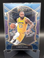 LeBron James 2020-2021 Panini Select Concourse Retail Blue #23 Lakers