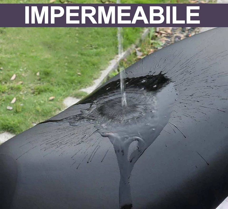 COPRISELLA UNIVERSALE IMPERMEABILE IN ECOPELLE PER MOTO SCOOTER VARIE TAGLIE - Imagen 2 de 4