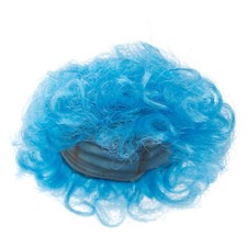 Bulk Package of 12 Antina's Blue Curly 11" Doll Wigs