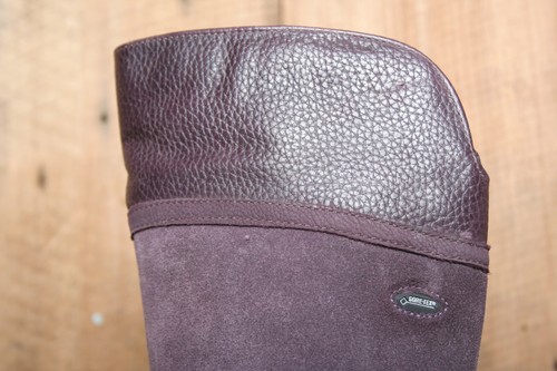 CLARKS 'Rhea Jane' Purple Leather Embroidered Suede Gore-Tex Boots Girls Sz. 5M - Picture 8 of 10