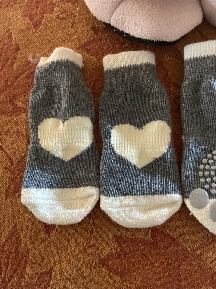 Botas y calcetines con fondo de goma para mascotas perros talla pequeña y mediana Foto 2 de 4