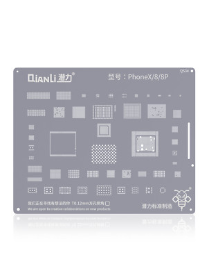 Replacement Bumblebee Stencil (QS04) For iPhone X / 8 / 8 Plus (Qianli)