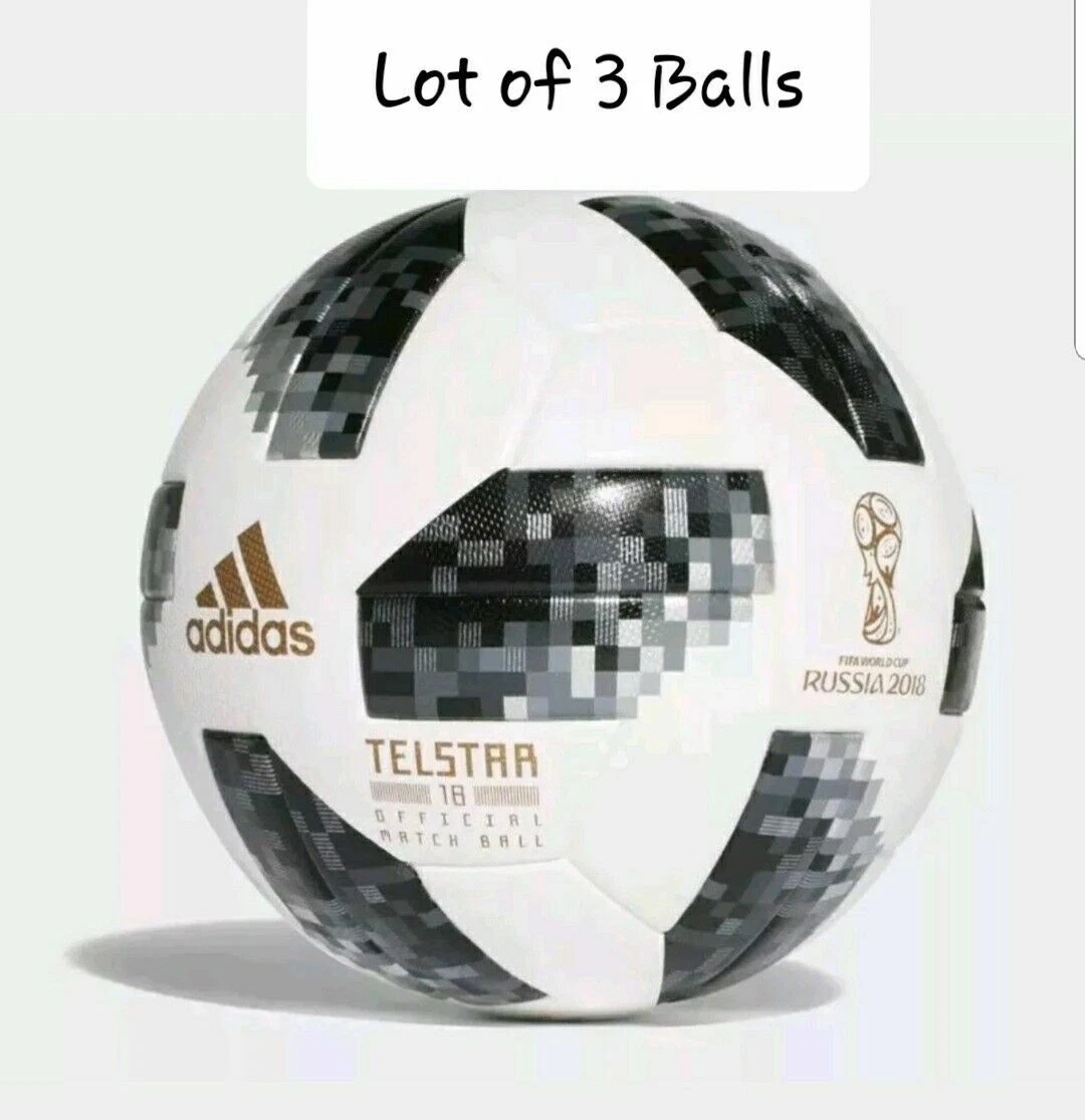 aplausos Renacimiento danza LOT OF 3 WORLD CUP 2018 RUSSIA ADIDAS TELSTAR OFFICIAL MATCH BALL | eBay