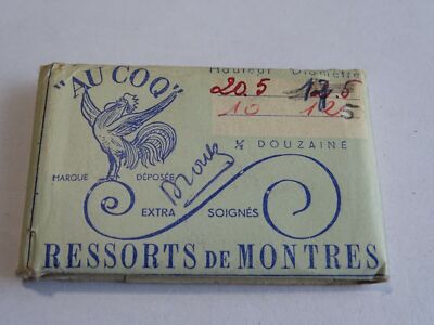 Ressort De Barillet Pour Montre - Diam. ~13.5mm X H ~1.95mm - Horlogerie - Neuf