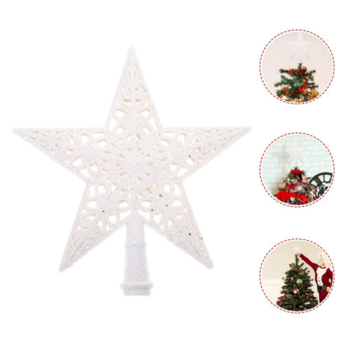 Christmas Tree Top Ornament Glittered Tree-top Hanging - Picture 1 of 10