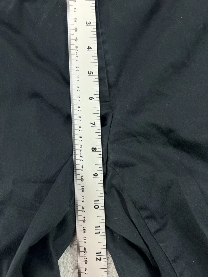 Womens Pants 8 Apostrophe Stretch Black Chino Mid Rise Cropped 31x24 - Image 4 of 4